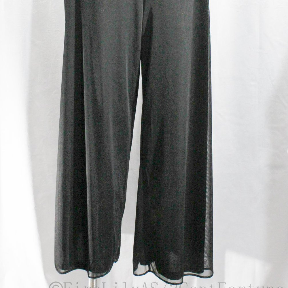 Plus Size Dress Barn Black Layered Dress Pant